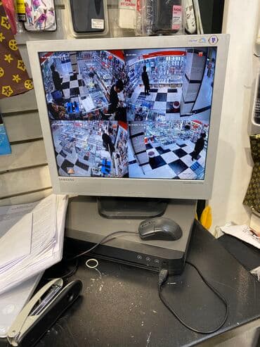 видеонаблюдени: Продаю б/у монитор, +видеонаблюдение+ 4 камеры 2мп, память 1тб — 1