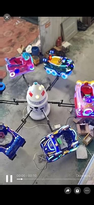 Бизнес үчүн жабдуулар: Детская карусель “Самолётики/космодром” — яркий аттракцион для ТРЦ — 2