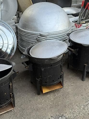 Казан чугунный с крышкой Davr Metall Объёмы: 4.5 л, 6 л, 8 л, 10 л