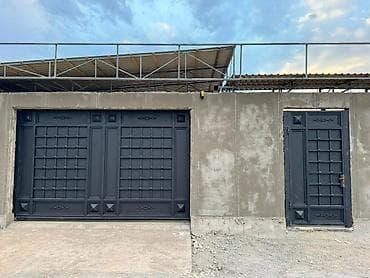 argus security systems: Металлические ворота и входная калитка в едином стиле - Материал — 1
