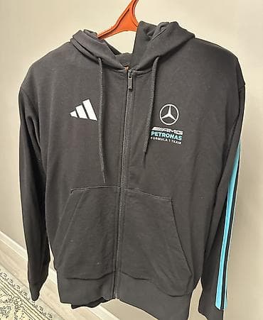 Мужская толстовка, S, M, Adidas, Новый, цвет - Черный, Бесплатная доставка