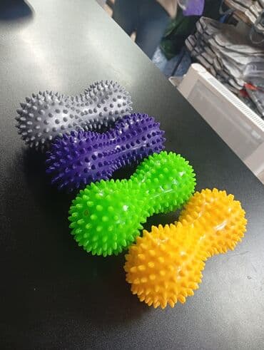 мяч для художественной: Мяч ежик массажный и двойной массажный мячик размеры: 9см,7см Наши — 3