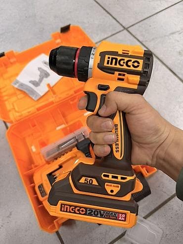 без двиготеля: Аккумуляторная бесщёточная дрель-шуруповёрт INGCO CDLI205062 в кейсе — 3