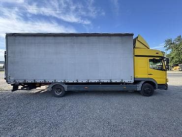Транспорт: Mercedes-Benz Atego 1222 (желтый кабина, серый тент) 6 ти тонник — 2