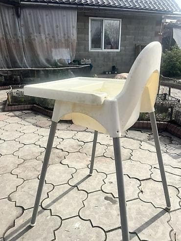 Швейные стулья: Стул для кухни, Б/у, Пластик, цвет - Белый — 5