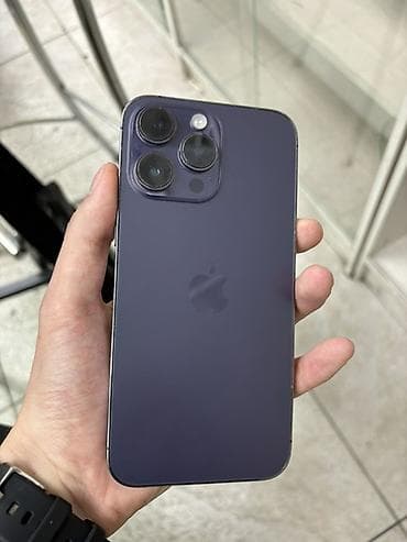 аефон 14: IPhone 14 Pro Max, Б/у, 1 ТБ, Deep Purple, Защитное стекло, В рассрочку, 80 % — 2