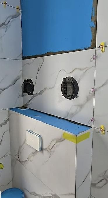 бетон жумуштары: Профессиональная укладка крупноформатного керамогранита и облицовка — 3