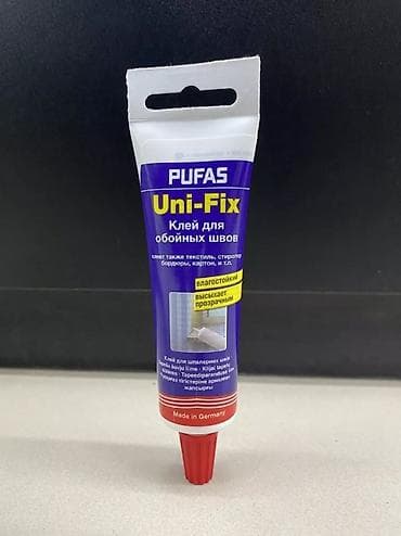 универсальный аэрозольный клей: PUFAS Uni-Fix — клей для обойных швов в тюбике. Основные свойства: - — 1