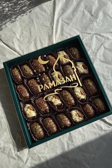 Чай, кофе, суусундуктар: Наборы фиников в шоколаде «Рамазан» - Ассорти из отборных мягких — 1