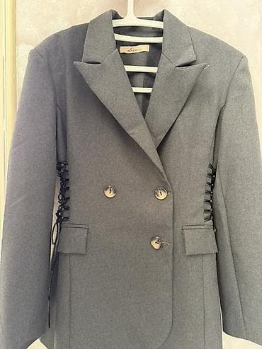 жилет бритва: Пиджак, Классическая модель, Приталенная модель, Made in KG, XS, S, M — 2