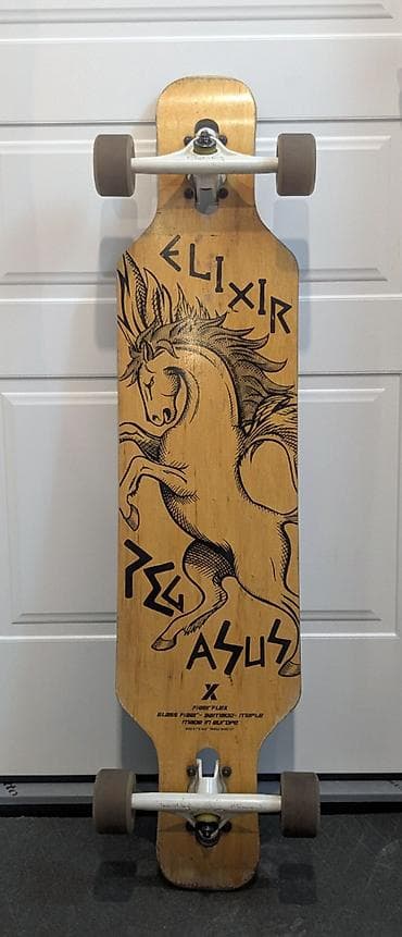 скейты: Лонгборд Elixir PEGASUS 38" (Made in USA) - Дека: композитная — 2