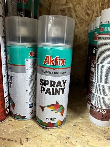 Аэрозольная краска Akfix предназначена для внутренних и наружных