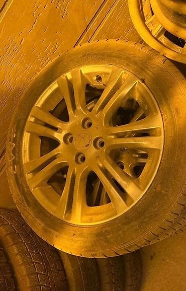 титан диска на хонда фит: Колеса в сборе 225 / 55 / R 16, Лето, Б/у, Комплект, Легковые, Литые, отверстий - 4 — 1