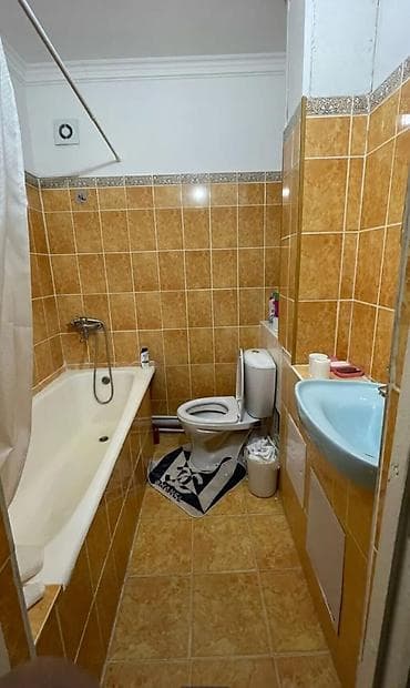 flat osh: 2 комнаты, 65 м², 12 мкр 105 серия, 1 этаж, Евроремонт — 8