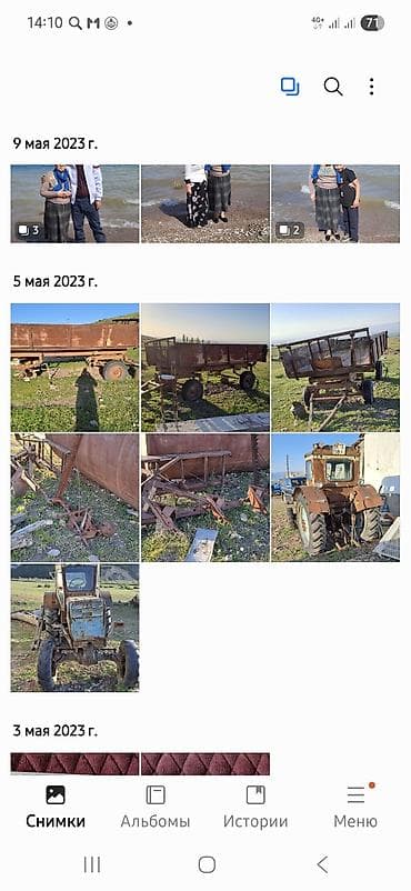 Тракторы ХТЗ: Запчасти Описание: - Два осевых прицепа-самосвала советского типа — 1