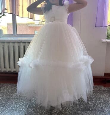 пышные платья для девочек: Детское платье, цвет - Белый — 2