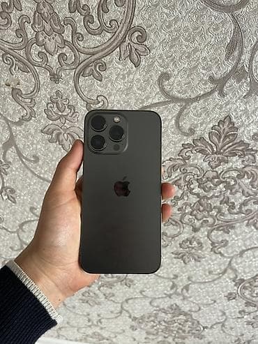 IPhone 13 Pro, Б/у, 128 ГБ, Black Titanium, Чехол, 85 %