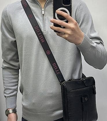 tag hauer: Барсетка, Butun, Материал: Натуральная кожа, Застежка на магните, Застежка на молнии, Множество карманов, Новый — 7