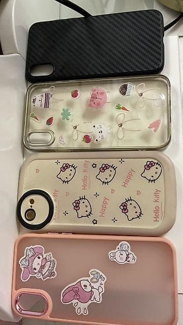 8 iphone: Набор чехлов для смартфона: iPhone 10-8 - Черный чехол с карбоновой — 1