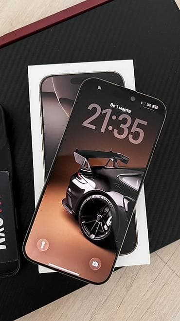 appl: IPhone 16 Pro Max, Б/у, 256 ГБ, Розовый, Коробка, 98 % — 2