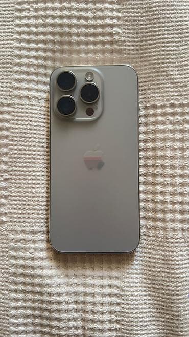 iphone 15 pro бу: IPhone 15 Pro, Б/у, 256 ГБ, Natural Titanium, 84 % — 1