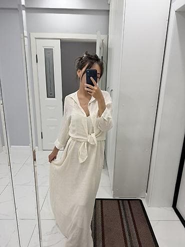 пиджак лен: Комплект, цвет - Белый — 1