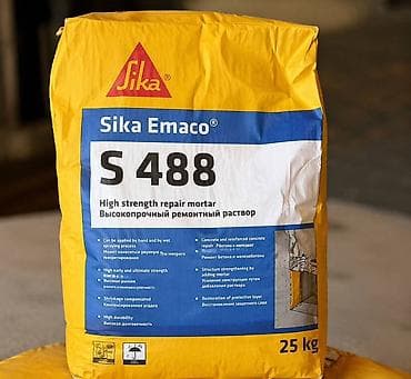 Sika Emaco S 488 — высокопрочный ремонтный раствор для бетона и