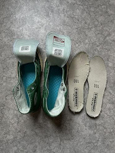 конверс: Мужские кроссовки, 36, Converse, Б/у, цвет - Зеленый, Самовывоз — 4