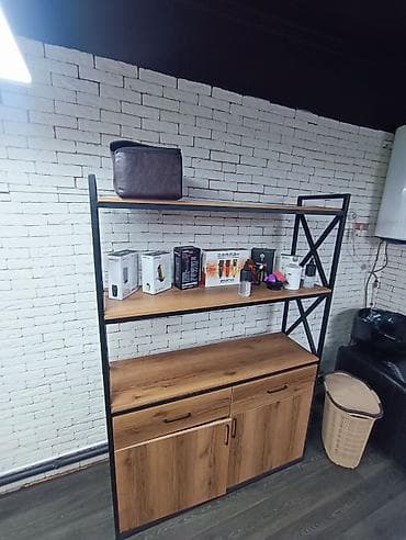 Кеңсе стеллаждары: Кеңсе стеллаж, Колдонулган, ЛДСП, түсү - Күрөң — 4