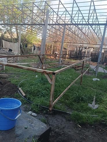 Изготовление и монтаж навесов, каркасов и ворот из металла -