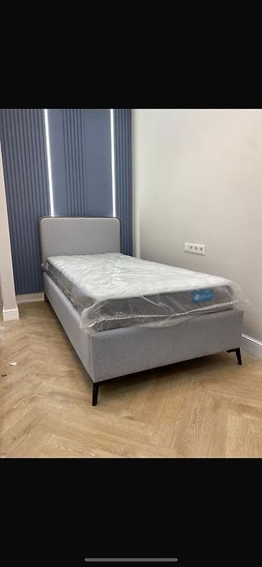 Дом и сад: Односпальная кровать, С мягким изголовьем, длина - 200 см — 4