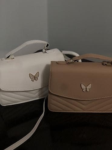стильные бабочки: Женская сумка-кроссбоди с верхней ручкой и длинным регулируемым — 3