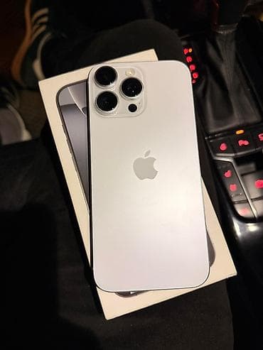 iphone xe: IPhone 16 Pro Max, Б/у, 256 ГБ, White Titanium, Коробка, В рассрочку, 94 % — 1