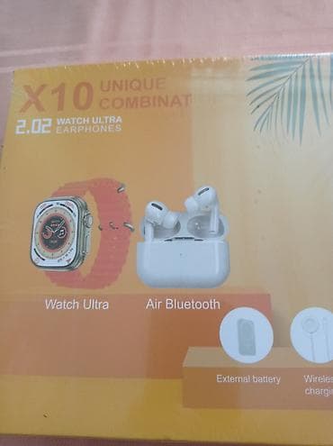 Набор X10: смарт-часы Watch Ultra + беспроводные наушники Air