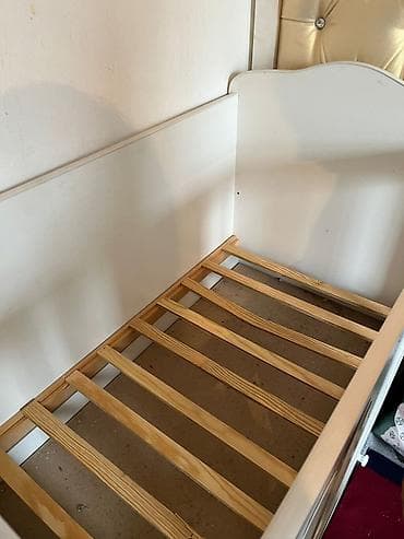 Үй жана бакча: Детская кроватка с рисунком Винни-Пуха - Материал: МДФ/дерево, каркас — 9