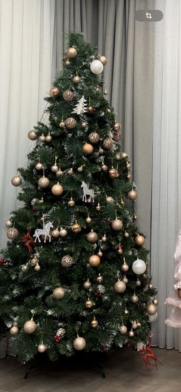 платье на ёлку: Искусственная новогодняя ёлка с густой хвойной кроной и эффектом — 3