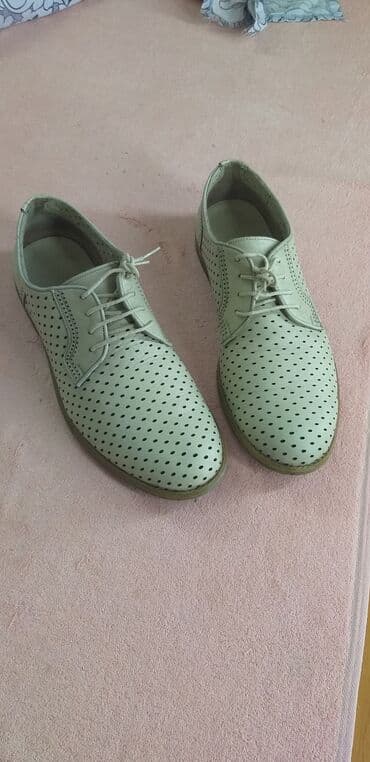 Мужские туфли, 41, Б/у, цвет - Бежевый, Самовывоз