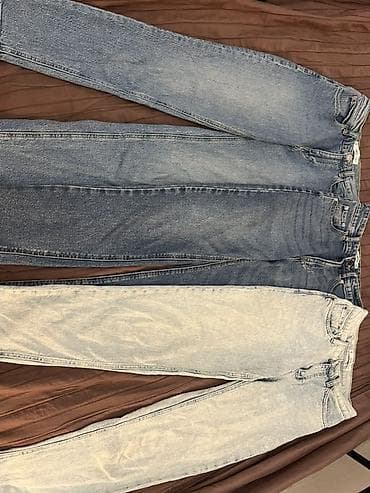 Джинсы: Светло голубые - от mango 32 размер мом Синие- от pull & bear 34 — 1