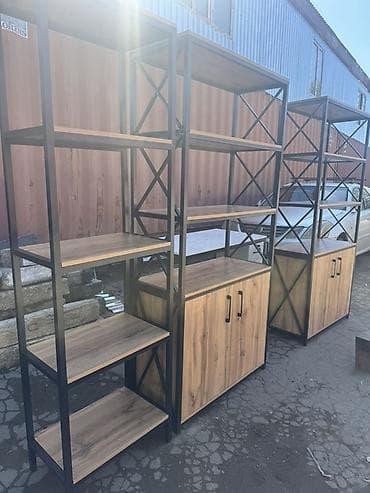 Офисный стеллаж, Новый, ЛДСП, Платная доставка, Самовывоз, цвет - Черный