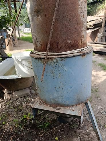 кукуруз варка: Самодельная вертикальная печь/буржуйка из стальной бочки с дымоходной — 1