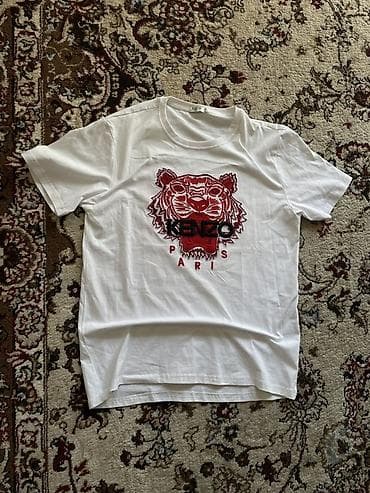 fred perry: Мужская футболка, 2XL, Kenzo, Б/у, цвет - Белый — 1