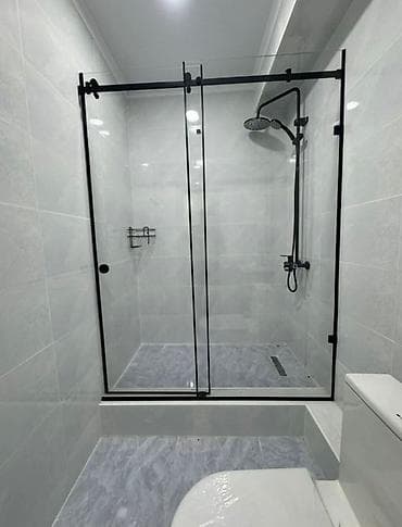 перегородки для туалета: Стеклянные душевые перегородки и ограждения для ванны - Изготовление — 8