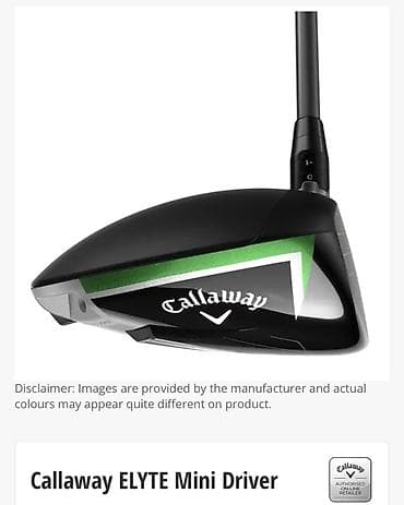 Спорт жана эс алуу: Callaway ELYTE Mini Driver (Graphite) Для гольфа. Компактный драйвер — 6