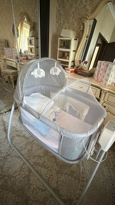 детская лошадка качалка купить: Электронная колыбель-люлька для новорождённых - Тип: напольная — 1