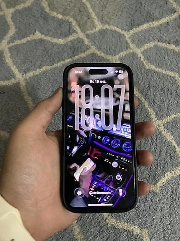 IPhone 15, 128 ГБ, Черный, Чехол, 90 %