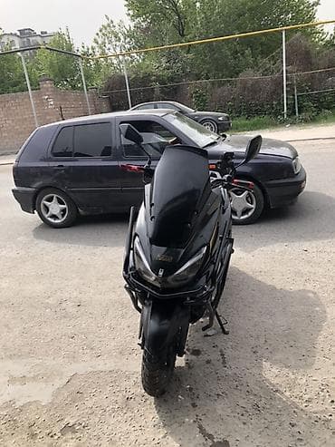 ниже: Скутер BARS, черный мат с золотыми акцентами Спорт полный настройка — 1