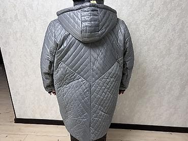 стеганое пальто мужское: Пуховик, По колено, Стеганый, 6XL, 5XL — 2