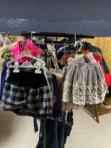 хиджаб для детей: Юбка, Модель юбки: Пышная, Мини, Фатин, По талии, С пайетками — 3