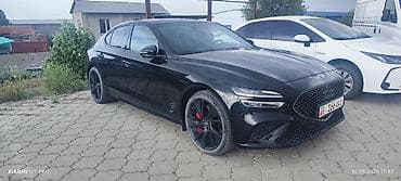 genesis gv70: Genesis G70 — спортивный седан в черном цвете с выразительной решеткой — 2