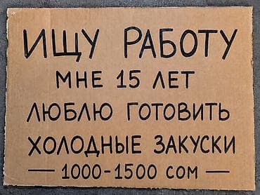 Резюмелер: Услуги по приготовлению холодных закусок. Исполнитель: 15 лет. Любит — 1